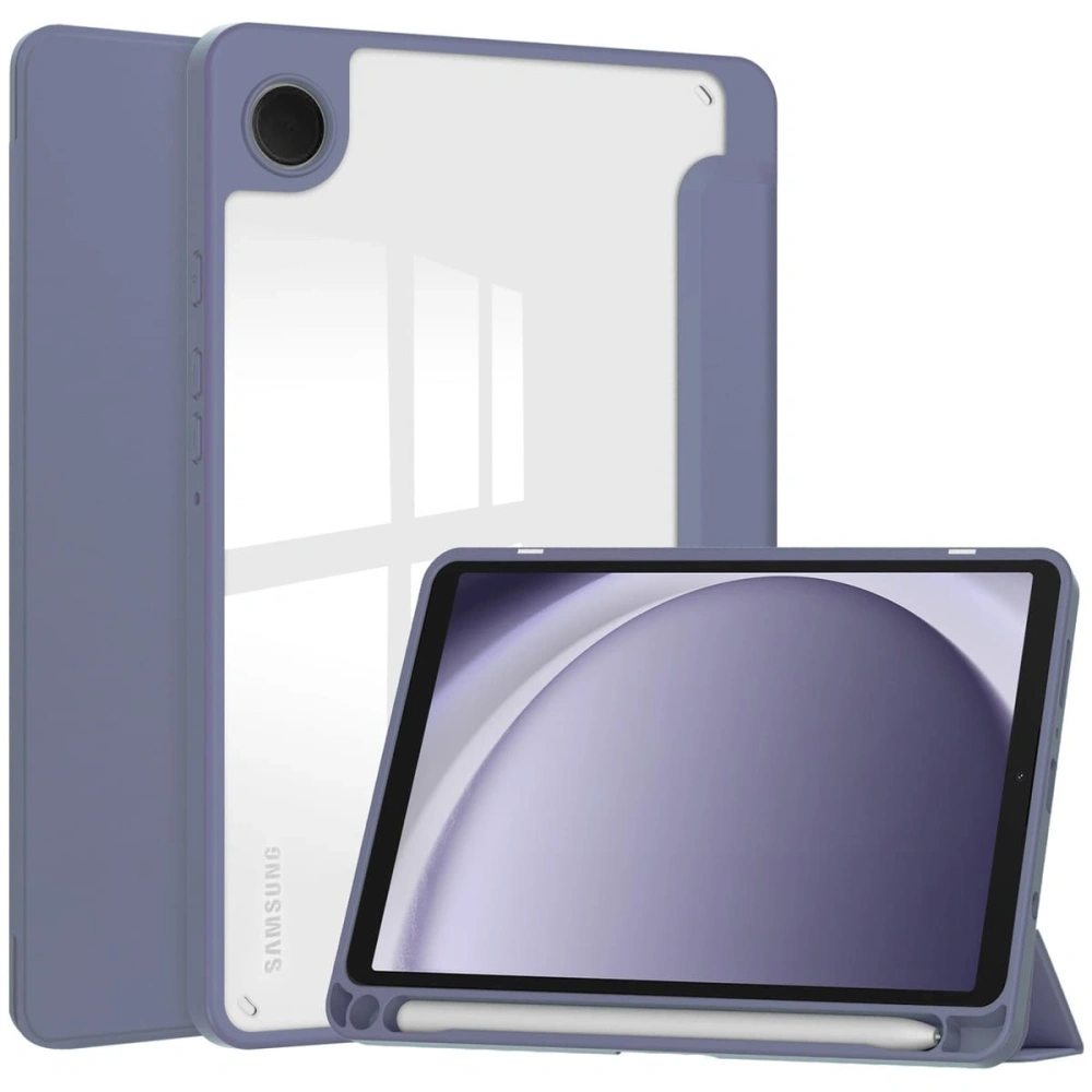 Etui Bizon Case Tab Clear Matt do Samsung Galaxy Tab A9 lawendowe