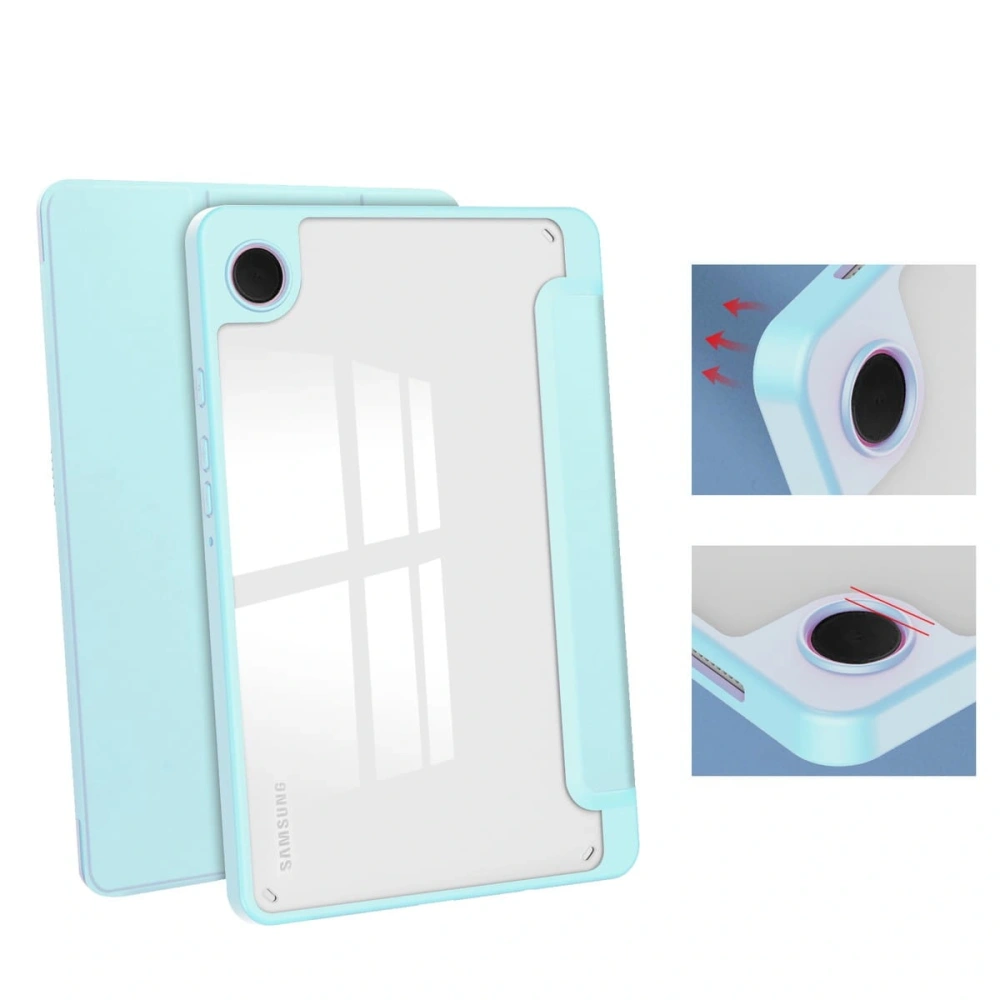 Etui Bizon Case Tab Clear Matt do Samsung Galaxy Tab A9 błękitne