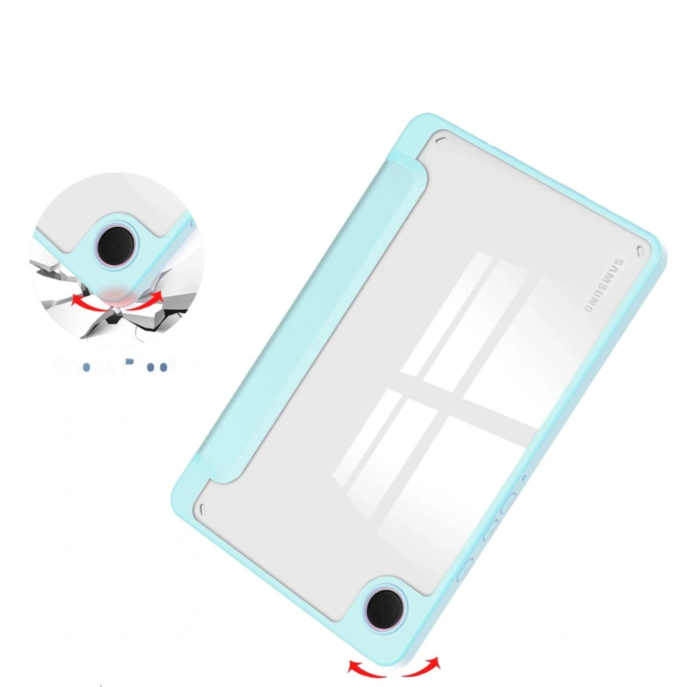 Etui Bizon Case Tab Clear Matt do Samsung Galaxy Tab A9 błękitne