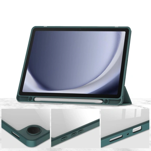Kup Etui Bizon Case Tab Clear Matt do Samsung Galaxy Tab A9 Plus tmavě zelené - BIZ3642 - {ean13} - Sklep Home Screen