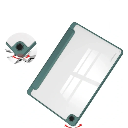 Kup Etui Bizon Case Tab Clear Matt do Samsung Galaxy Tab A9 Plus tmavě zelené - BIZ3642 - {ean13} - Sklep Home Screen
