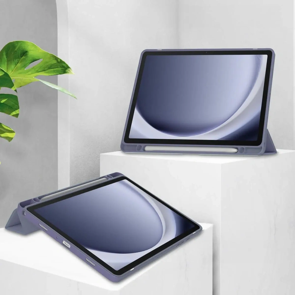 Etui Bizon Case Tab Clear Matt do Samsung Galaxy Tab A9 Plus lawendowe