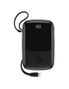 Kup Powerbank Baseus Qpow USB-C kábellel, 10000mAh, 3A, 15W (fekete) - BSU1428BLK - {ean13} - Sklep Home Screen
