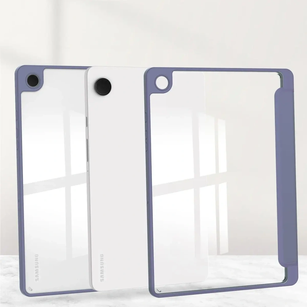 Etui Bizon Case Tab Clear Matt do Samsung Galaxy Tab A9 Plus lawendowe