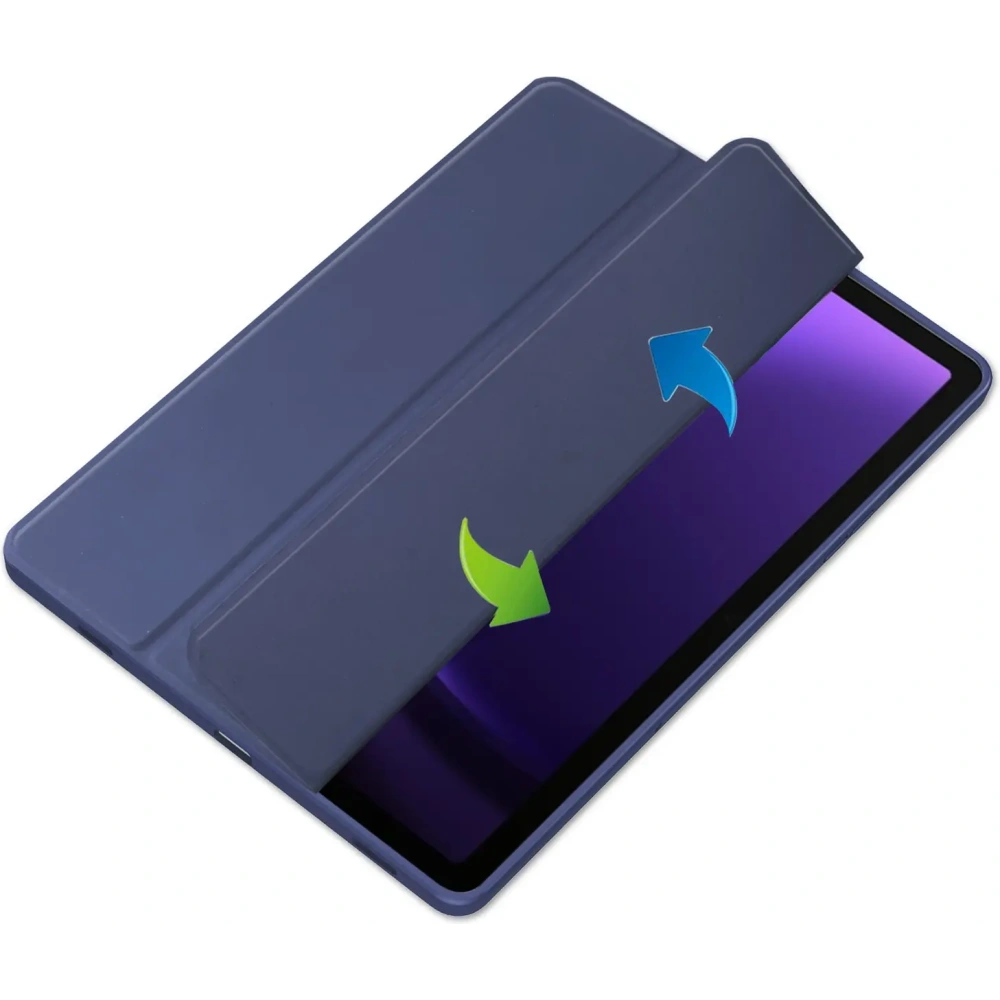 Etui Bizon Case Tab Clear Matt do Samsung Galaxy Tab S9 / S9 FE granatowe