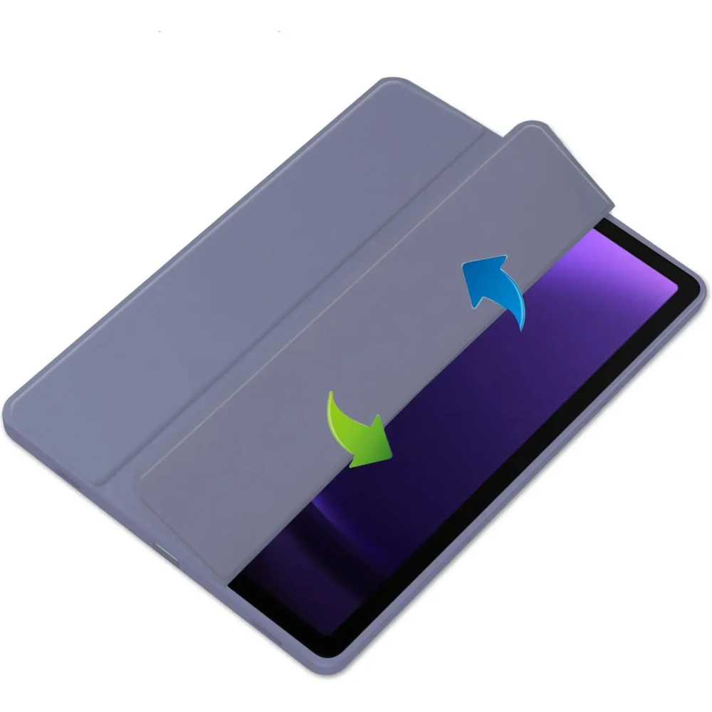 Etui Bizon Case Tab Clear Matt do Samsung Galaxy Tab S9 / S9 FE lawendowe