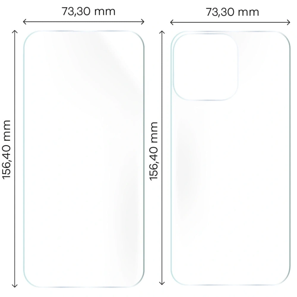 Folia hydrożelowa na tył i przód Bizon Glass Hydrogel Pack do Apple iPhone 15 Pro Max