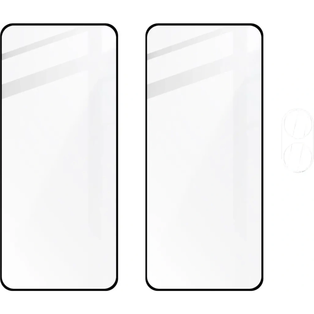 2x Szkło na ekran + szkło na aparat BIZON Edge do Oppo A78 4G