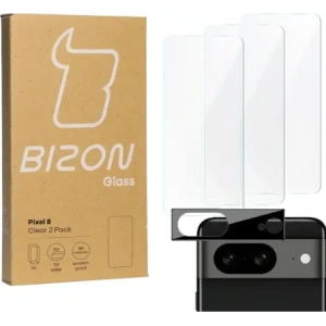 Kup BIZON Clear 3x sticlă pentru ecran + sticlă pentru cameră Pixel 8 - BIZ3651 - {ean13} - Sklep Home Screen