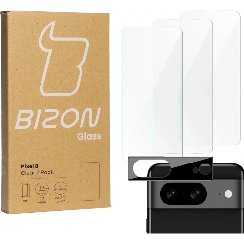 Kup BIZON Clear 3x Bildschirmglas + Kameraglas Pixel 8 - BIZ3651 - {ean13} - Sklep Home Screen