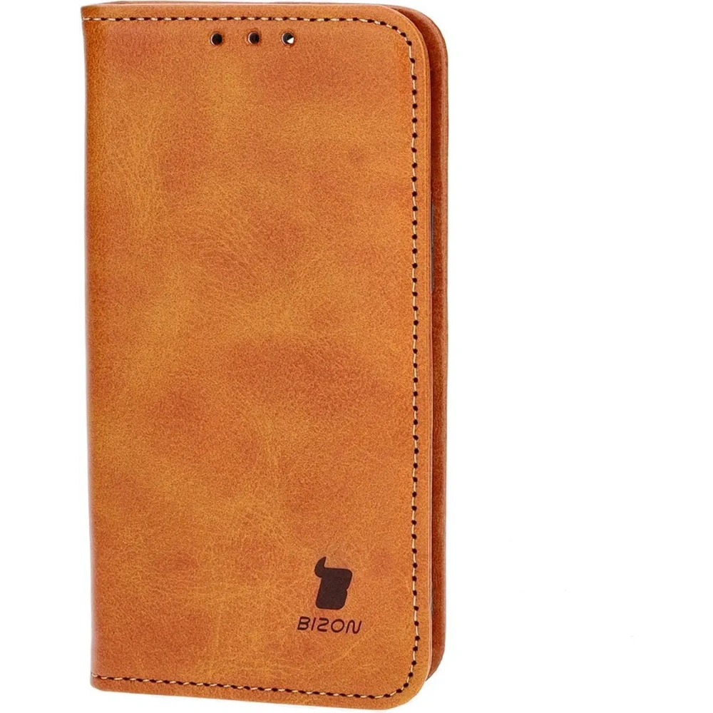 Etui z klapką Bizon Case Pocket Pro do Apple iPhone 13 Mini brązowe
