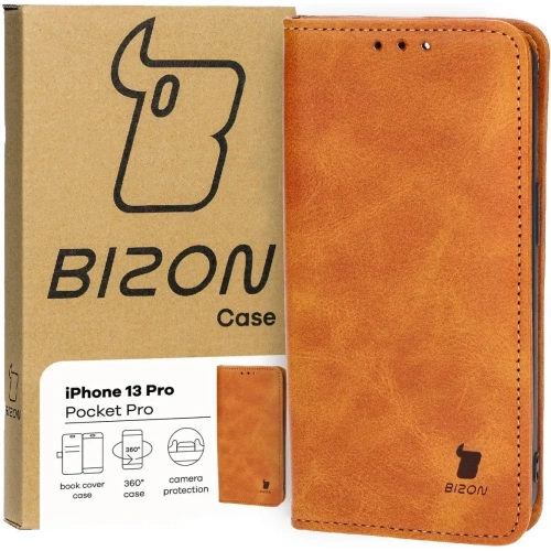 Kup Etui z klapką Bizon Case Pocket Pro do Apple iPhone 13 Pro hnědé - BIZ3654 - {ean13} - Sklep Home Screen