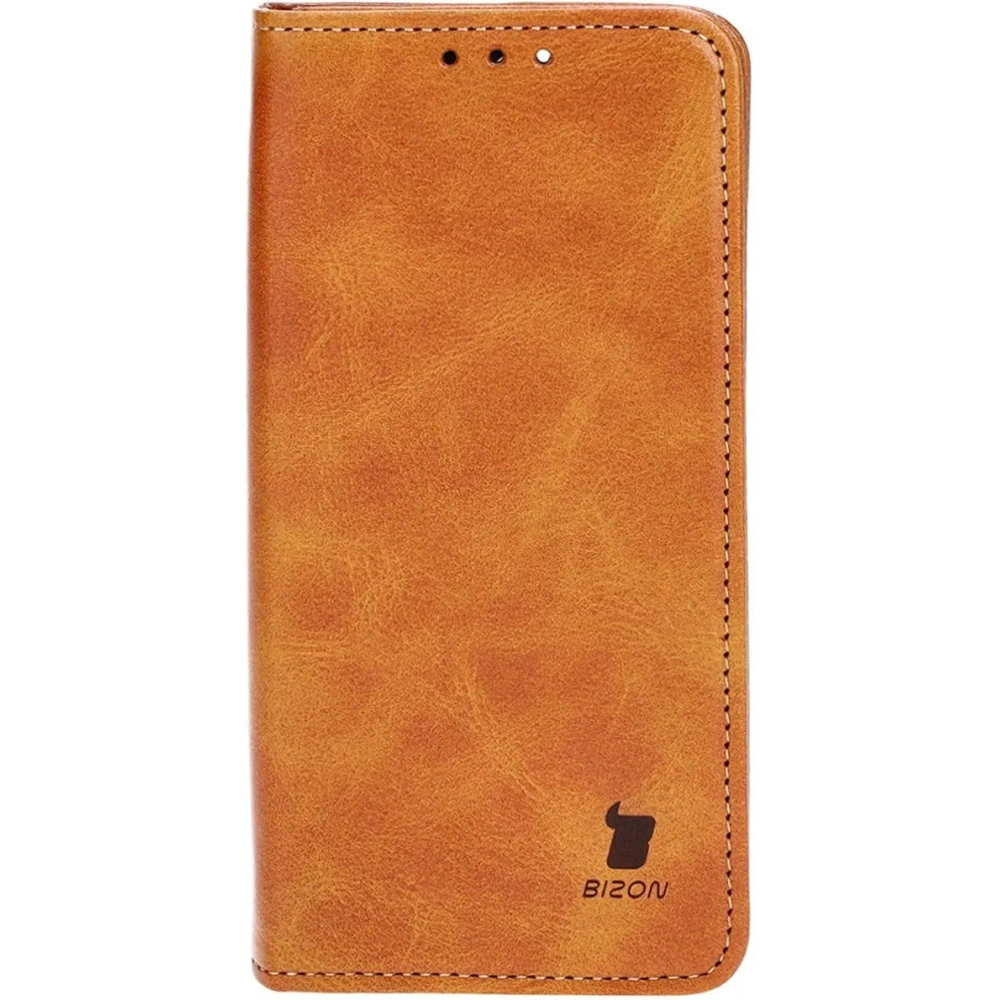 Etui z klapką Bizon Case Pocket Pro do Apple iPhone 13 Pro brązowe