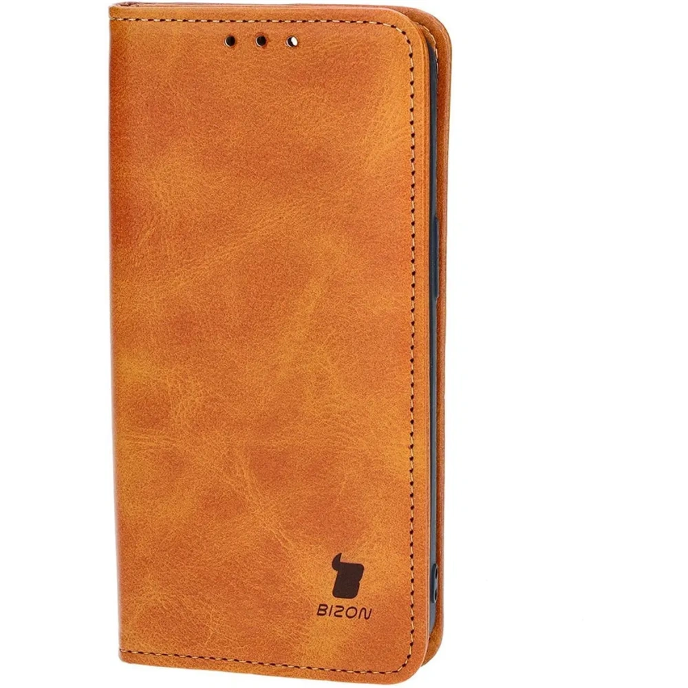 Etui z klapką Bizon Case Pocket Pro do Apple iPhone 13 Pro brązowe
