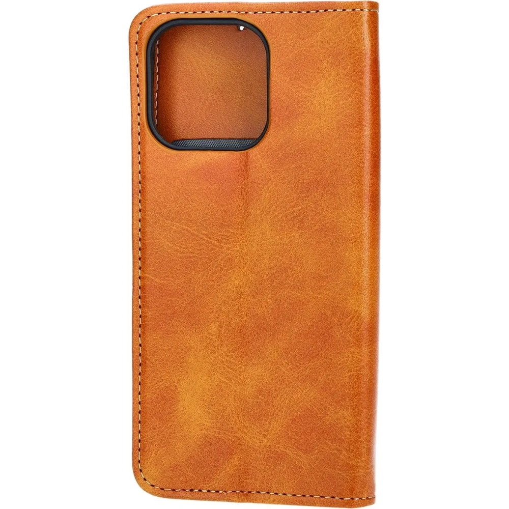 Etui z klapką Bizon Case Pocket Pro do Apple iPhone 13 Pro brązowe