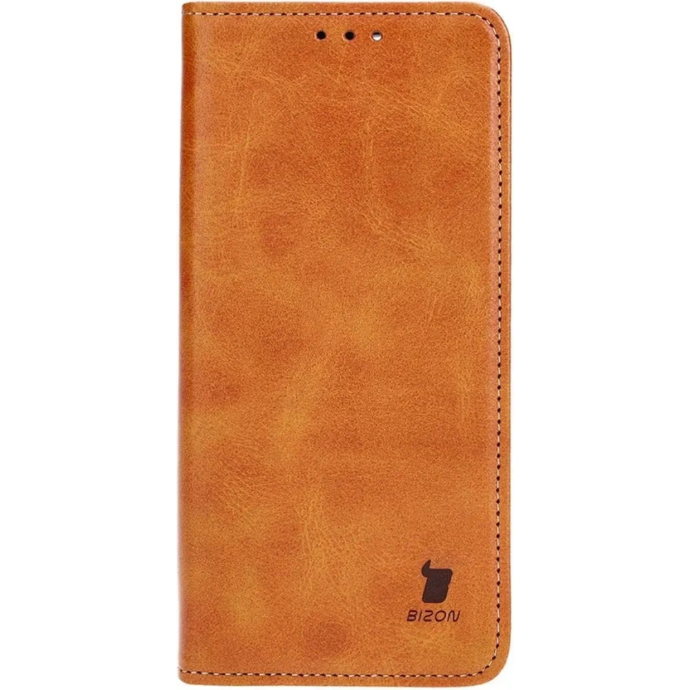 Etui z klapką Bizon Case Pocket Pro do Apple iPhone 13 Pro Max brązowe