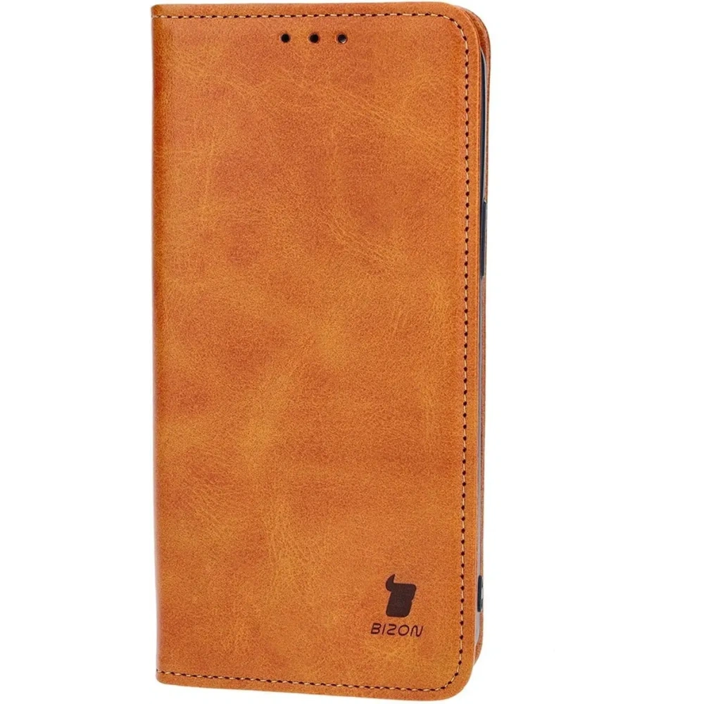Etui z klapką Bizon Case Pocket Pro do Apple iPhone 13 Pro Max brązowe