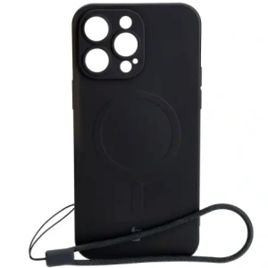 Bizon Case Silicone Magnetic Apple iPhone 14 Pro Max fekete