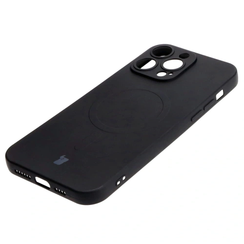 Kup Etui silikonowe z pierścieniem magnetycznym Bizon Case Silicone Magnetic do Apple iPhone 14 Pro Max czarne - BIZ3660 - {ean13} - Sklep Home Screen