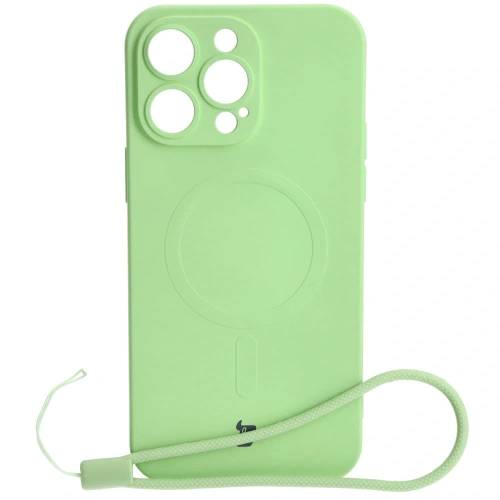 Kup Etui silikonowe z pierścieniem magnetycznym Bizon Case Silicone Magnetic do Apple iPhone 14 Pro Max jasnozielone - BIZ3661 - {ean13} - Sklep Home Screen