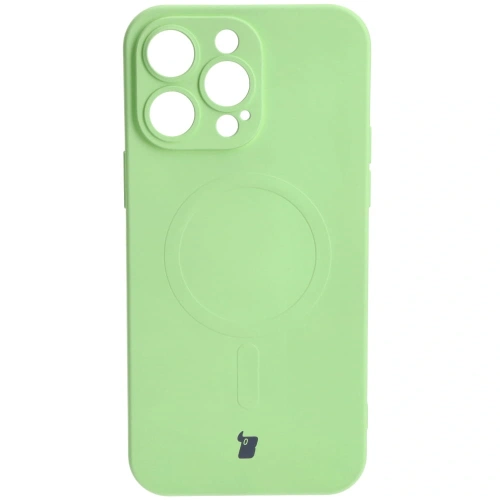 Kup Etui silikonowe z pierścieniem magnetycznym Bizon Case Silicone Magnetic do Apple iPhone 14 Pro Max jasnozielone - BIZ3661 - {ean13} - Sklep Home Screen