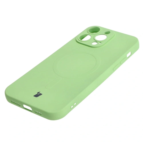 Kup Etui silikonowe z pierścieniem magnetycznym Bizon Case Silicone Magnetic do Apple iPhone 14 Pro Max jasnozielone - BIZ3661 - {ean13} - Sklep Home Screen