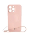 Bizon Case Silicone Magnetic Apple iPhone 14 Pro Max light pink