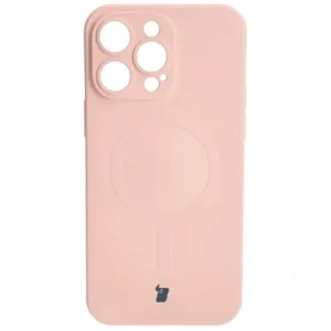 Kup Etui silikonové s magnetickým kroužkem Bizon Case Silicone Magnetic pro Apple iPhone 14 Pro Max světle růžové - BIZ3662 - {ean13} - Sklep Home Screen