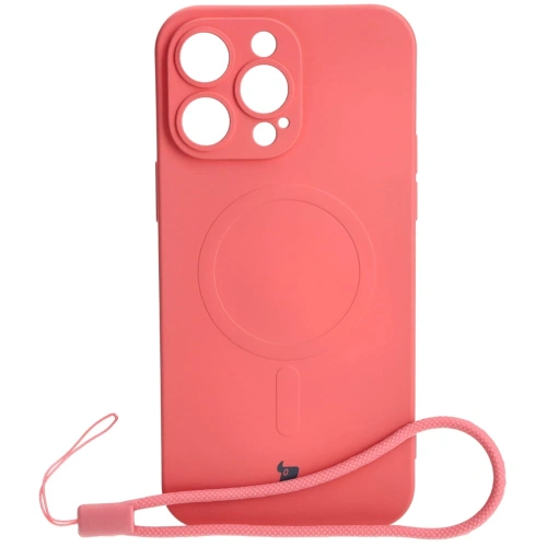 Kup Etui silikonové s magnetickým kroužkem Bizon Case Silicone Magnetic pro Apple iPhone 14 Pro Max v barvě špinavě růžové - BIZ3665 - {ean13} - Sklep Home Screen
