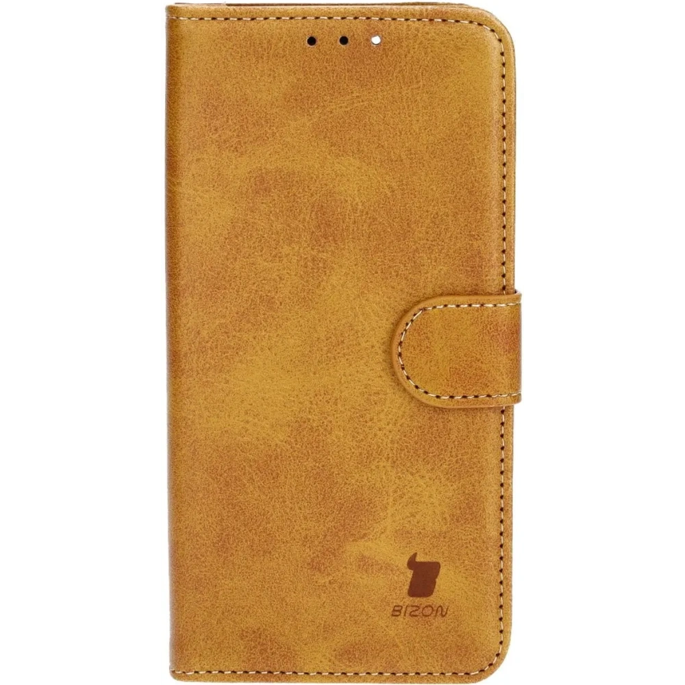 Etui z klapką Bizon Case Pocket do Apple iPhone 15 brązowe