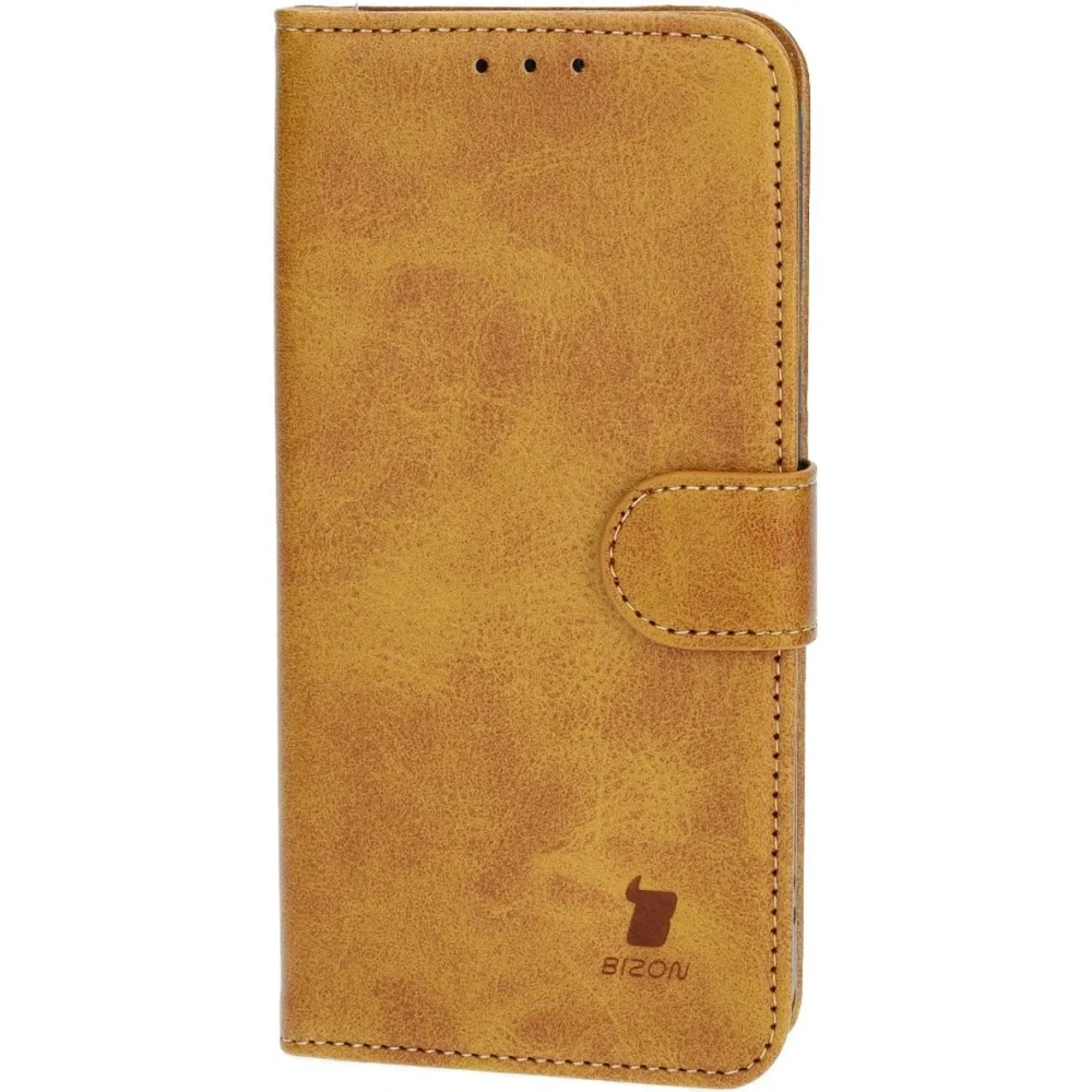 Etui z klapką Bizon Case Pocket do Apple iPhone 15 brązowe