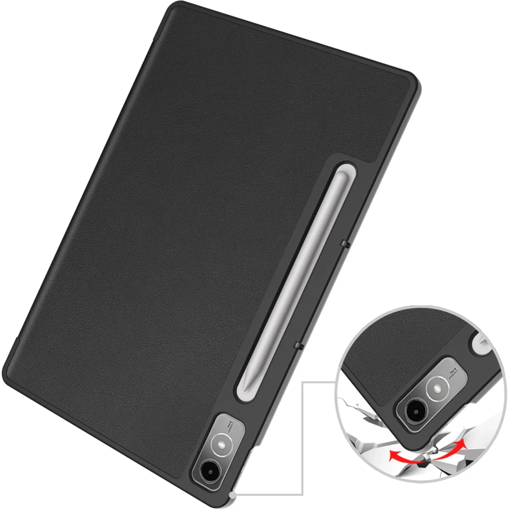 Etui Bizon Case Tab Croc do Lenovo Tab P12 12.7 TB 370 czarne