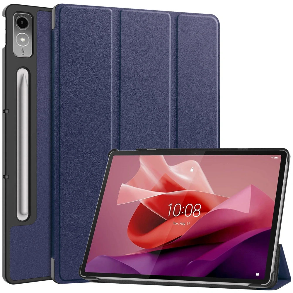 Etui Bizon Case Tab Croc do Lenovo Tab P12 12.7 TB 370 granatowe