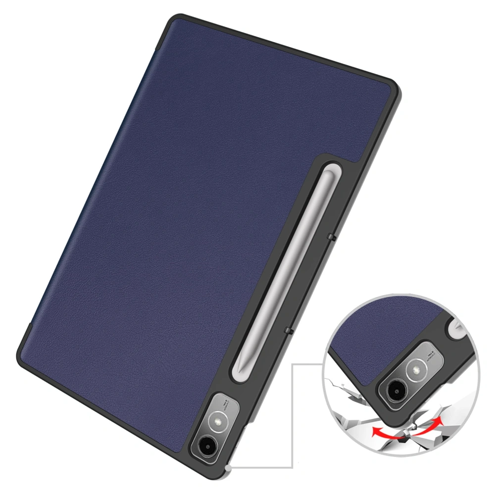 Etui Bizon Case Tab Croc do Lenovo Tab P12 12.7 TB 370 granatowe
