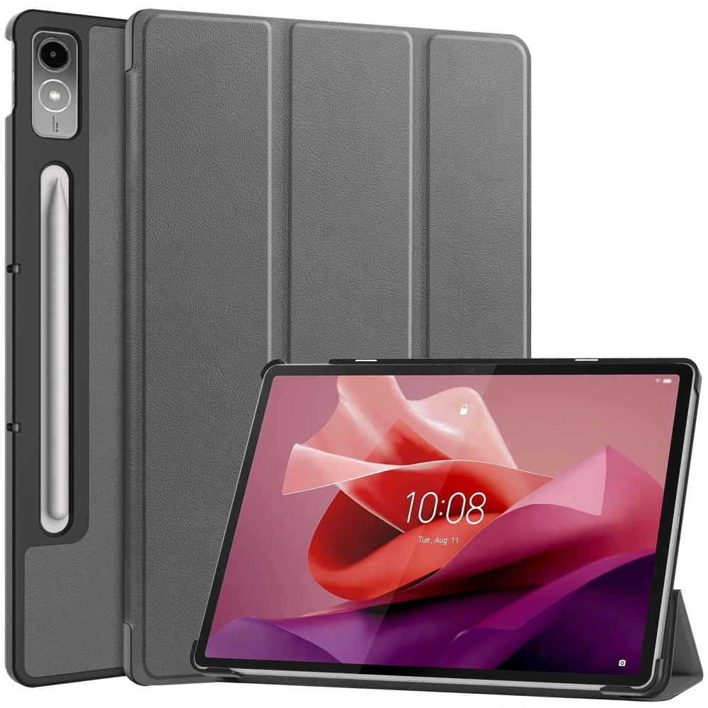 Etui Bizon Case Tab Croc do Lenovo Tab P12 12.7 TB 370 szare