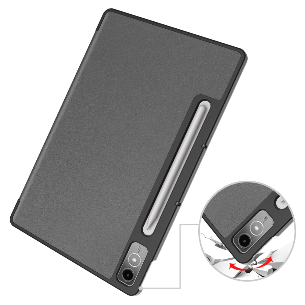 Etui Bizon Case Tab Croc do Lenovo Tab P12 12.7 TB 370 szare