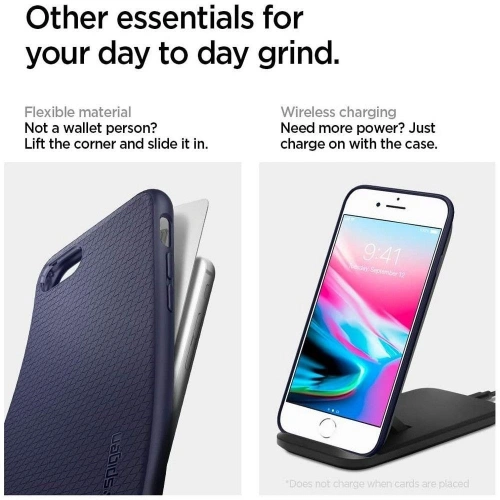 Kup Spigen Apple Tasche Liquid Air iPhone SE 2022/SE 2020/8/7 Mitternachtsblau - SPN1056BLU - {ean13} - Sklep Home Screen
