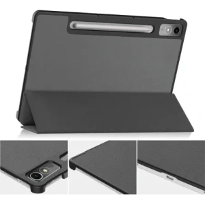 Etui Bizon Case Tab Croc do Lenovo Tab P12 12.7 TB 370 szare