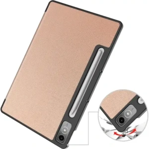 Etui Bizon Case Tab Croc do Lenovo Tab P12 12.7 TB 370 różowozłote
