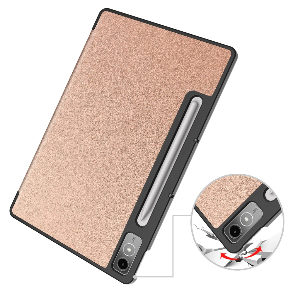 Etui Bizon Case Tab Croc do Lenovo Tab P12 12.7 TB 370 różowozłote