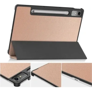 Etui Bizon Case Tab Croc do Lenovo Tab P12 12.7 TB 370 różowozłote