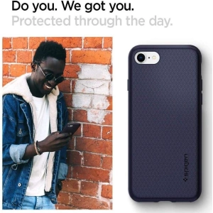 Etui Spigen Liquid Air Apple iPhone SE 2022/SE 2020/8/7 Midnight Blue