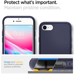 Etui Spigen Liquid Air Apple iPhone SE 2022/SE 2020/8/7 Midnight Blue