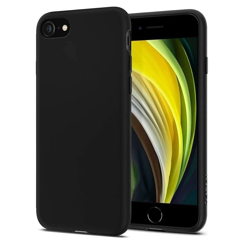 Etui Spigen Liquid Crystal Apple iPhone SE 2022/SE 2020/8/7 Matte Black