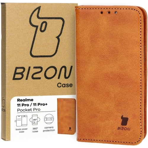 Kup Etui z klapką Bizon Case Pocket Pro do Realme 11 Pro / 11 Pro+ brązowe - BIZ3682 - {ean13} - Sklep Home Screen