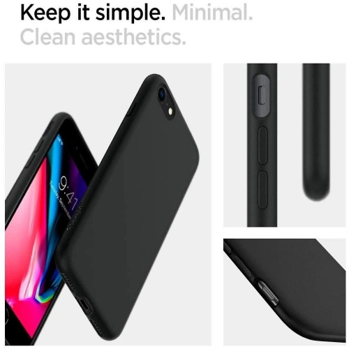 Kup Spigen Apple Tasche Liquid Crystal iPhone SE 2022/SE 2020/8/7 Mattschwarz - SPN1057BLK - {ean13} - Sklep Home Screen