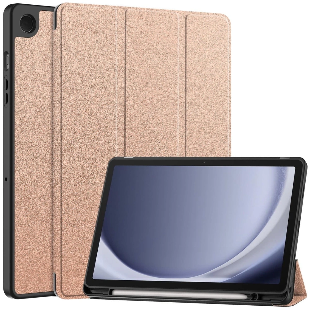 Etui Bizon Case Tab Lizard do Samsung Galaxy Tab A9 Plus różowozłote