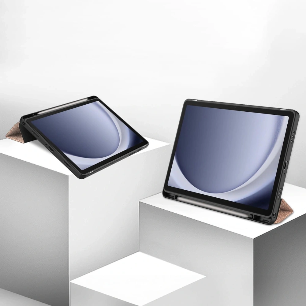 Etui Bizon Case Tab Lizard do Samsung Galaxy Tab A9 Plus różowozłote