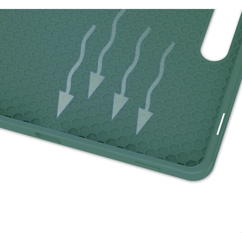 Etui Bizon Case Tab Lizard do Samsung Galaxy Tab S9 / S9 FE ciemnozielone