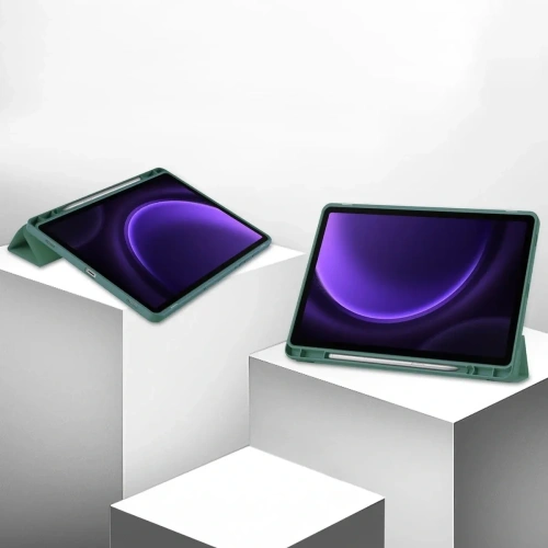 Kup Etui Bizon Case Tab Lizard do Samsung Galaxy Tab S9 / S9 FE tmavě zelené - BIZ3697 - {ean13} - Sklep Home Screen